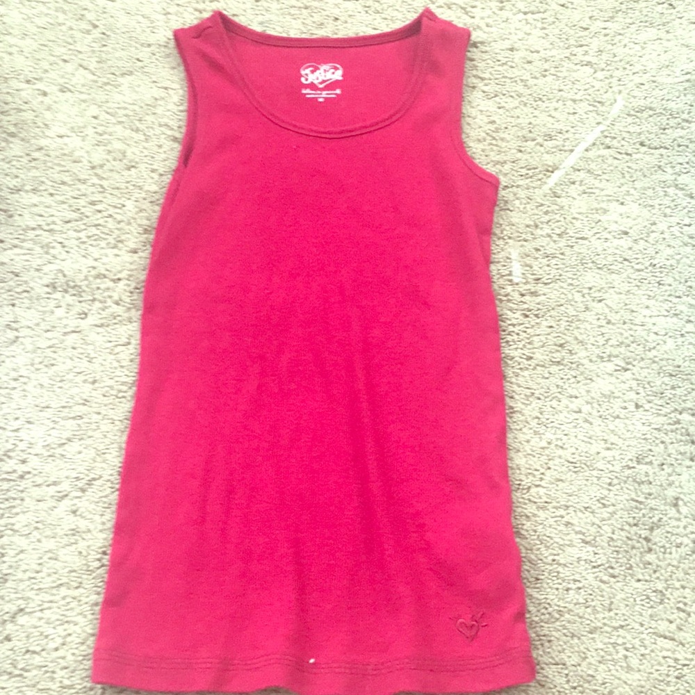 Justice Dark red tank top